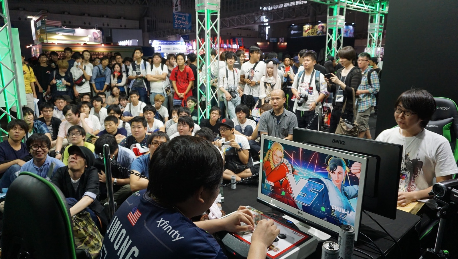 [TGS 2016] Attendees Take on Pro Gamer Team Evil Geniuses at Street Fighter V Showdown Tournament Presented by Monster Energy! 1