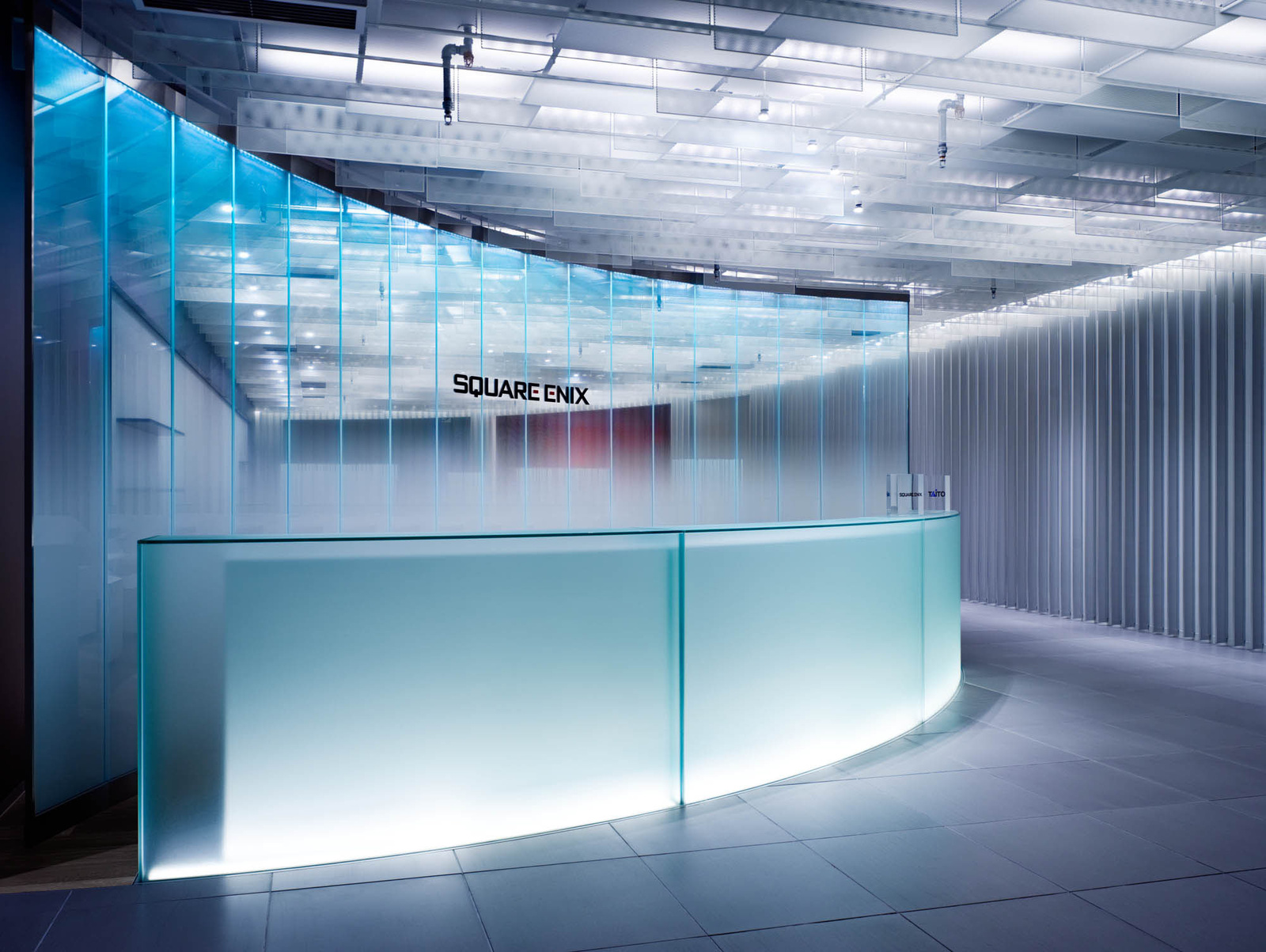 The reception area at Square Enix. 0