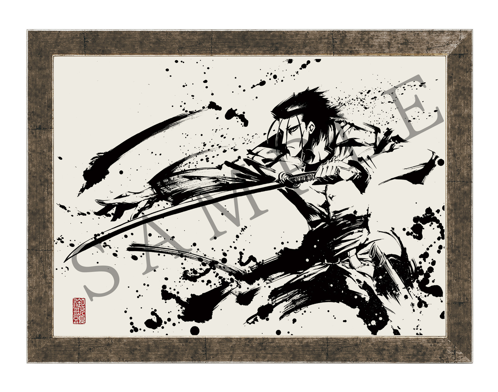 Pre-orders open for Intense Sumi-e Paintings Featuring Powerful Rurouni Kenshin Characters! 3