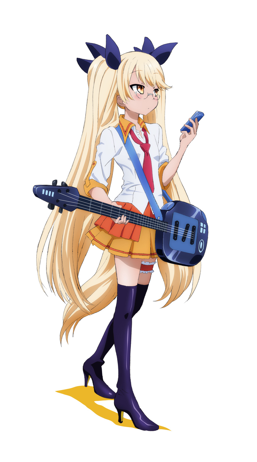 **Retoree**, in charge of bass and vocals. She normally dresses cool, but in reality she’s the shy type. Her favorite bass is the BlueStation. 10