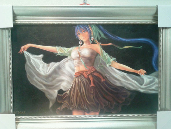 Gallery Egao Expresses Otaku Art in a New Way Using the Techniques of Oil Painting!