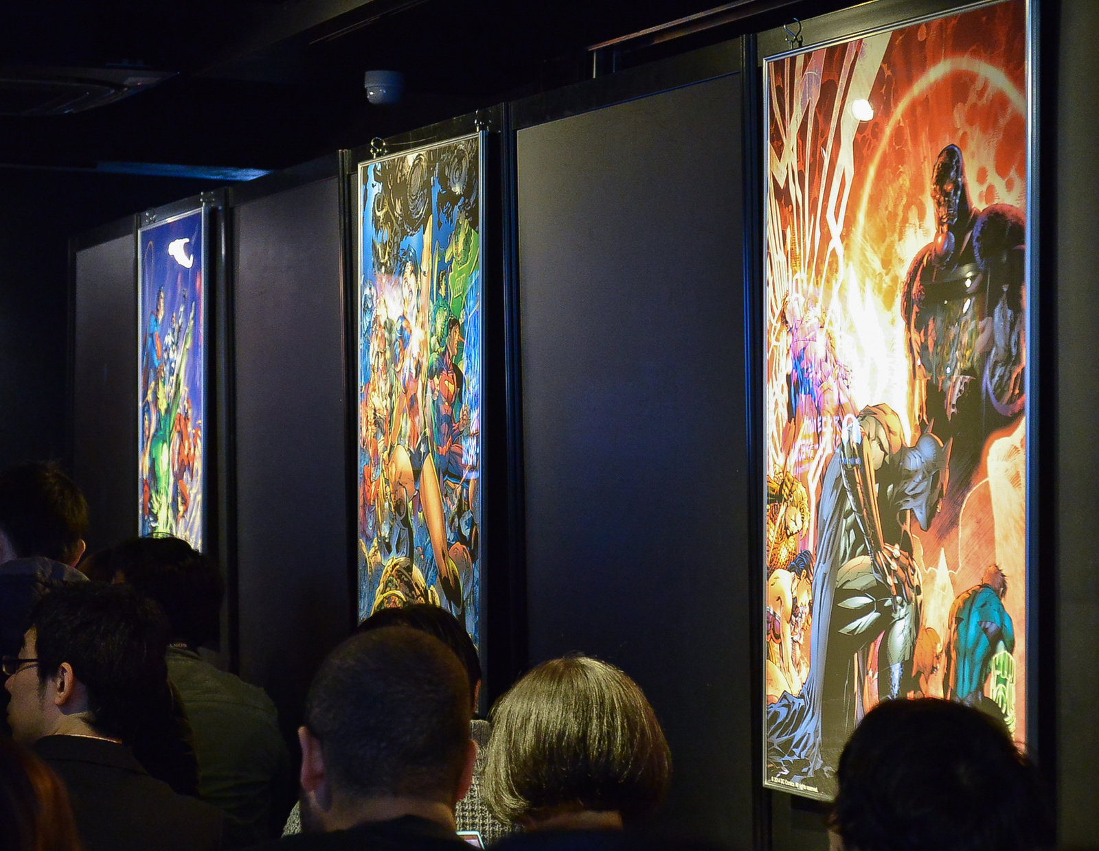Jim Lee’s work was put on display in the event venue. 2