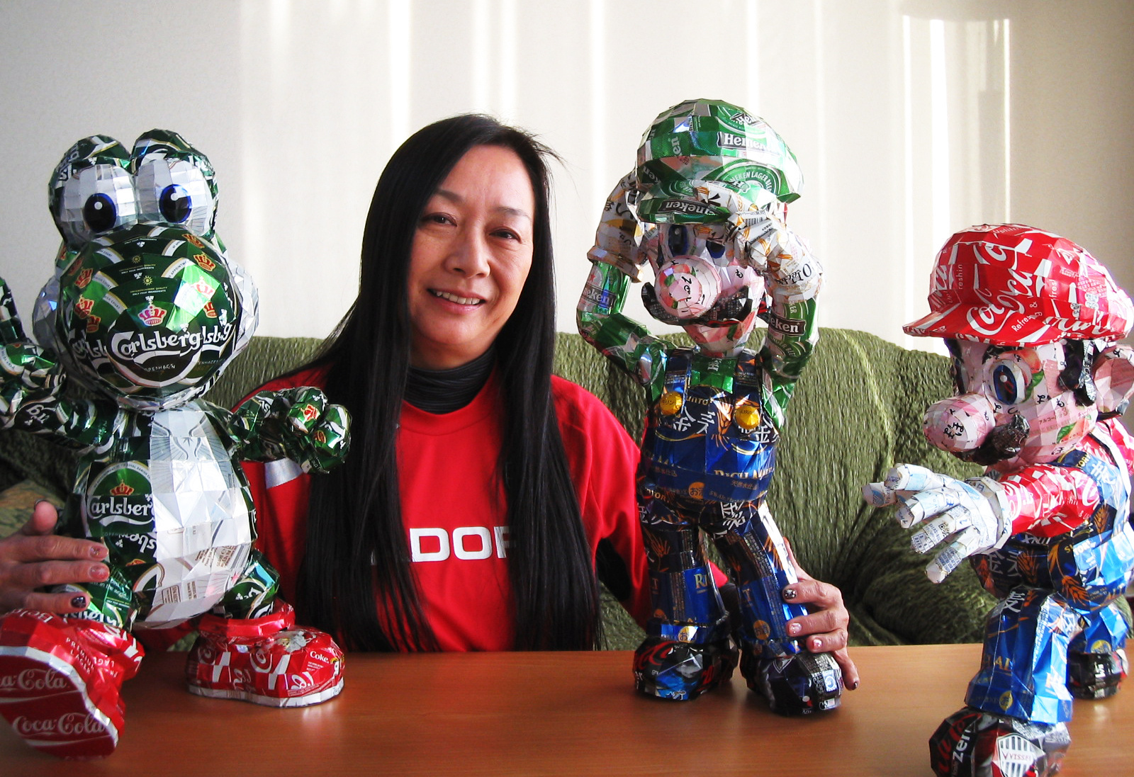 Amazing Super Mario World Models Made from Empty Cans