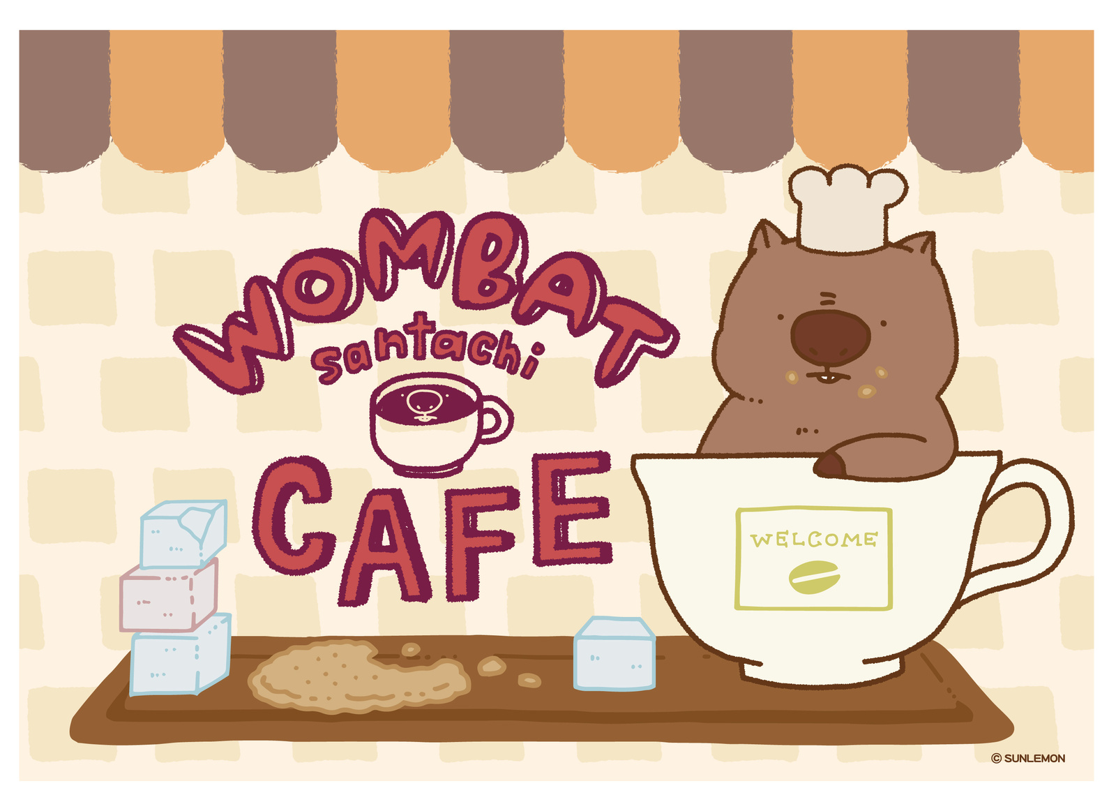 Wombat-san Tachi Collaboration Cafe Now Open Even Longer! Visit Kit Box Kotobukiya Cafe & Diner from Nov. 3 to Hang Out with the Unsociable Cuties!