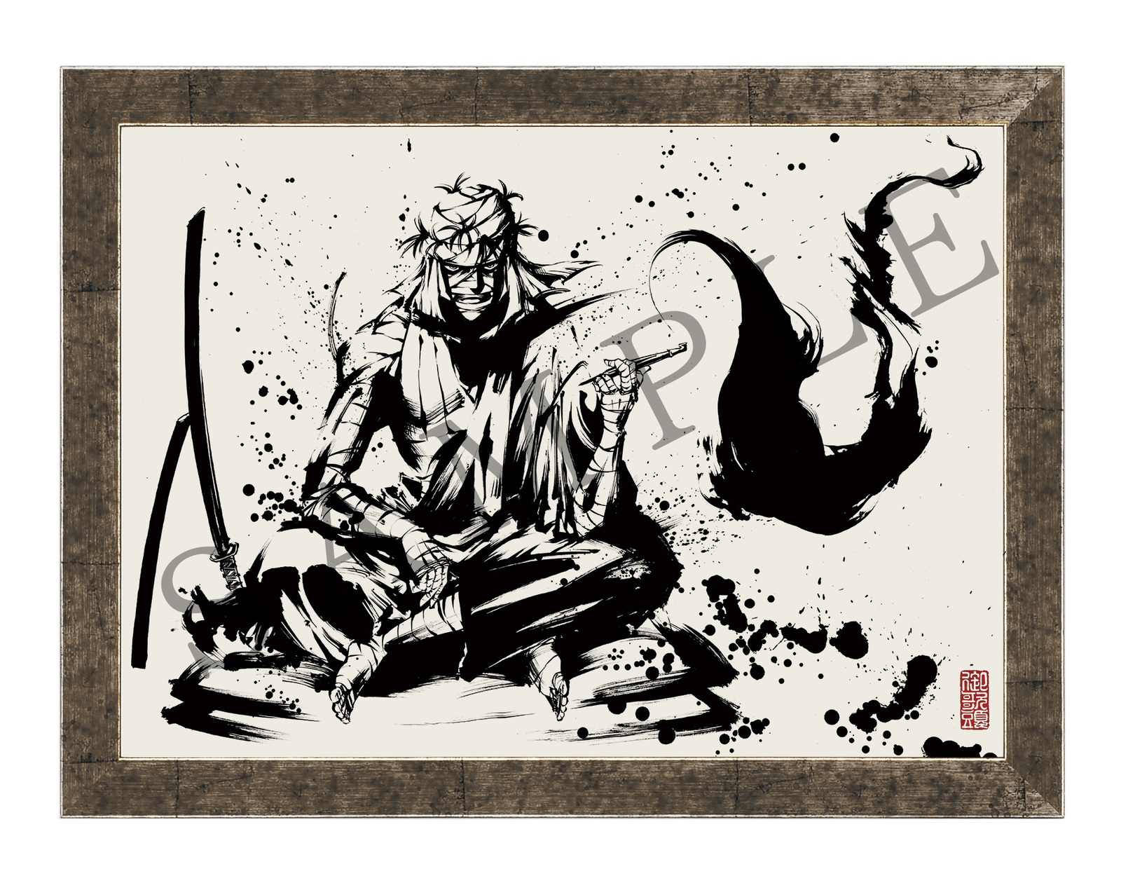 Pre-orders open for Intense Sumi-e Paintings Featuring Powerful Rurouni Kenshin Characters! 2