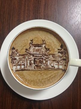 latte art~hou-ou-dou~