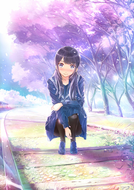 Girl of Cherry blossoms