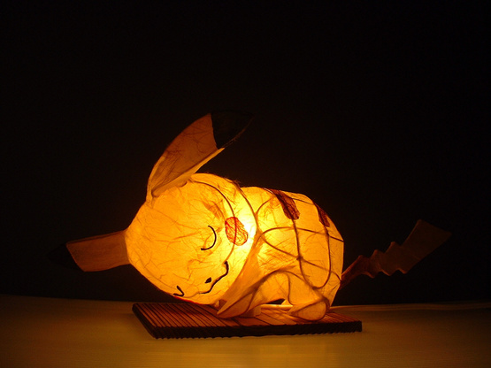 A Cute Sleepy Face ♪ “Sleeping Pikachu” Lampshade
