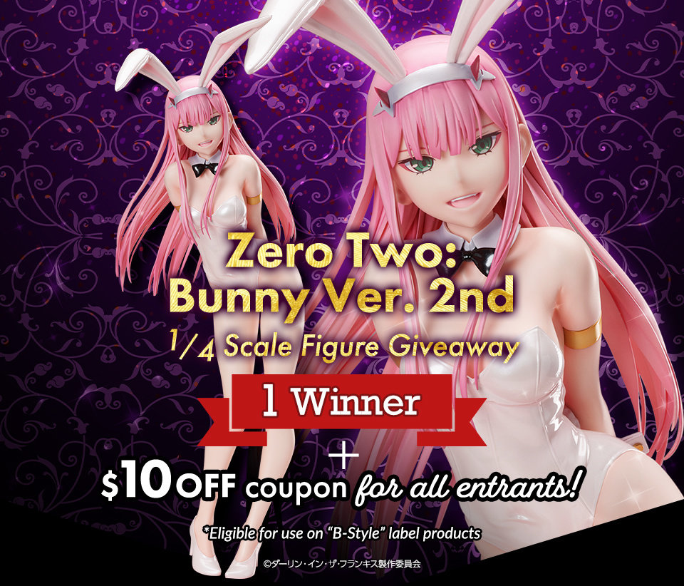 Zero Two: Bunny Ver. 2nd 1/4 Scale Figure Giveaway