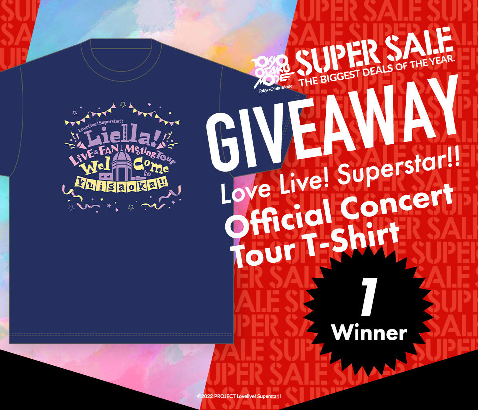 Love Live! Superstar!! Official Concert Tour T-Shirt Giveaway