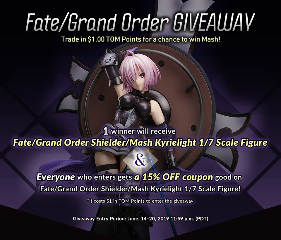 Fate/Grand Order Giveaway Mash Kyrielight